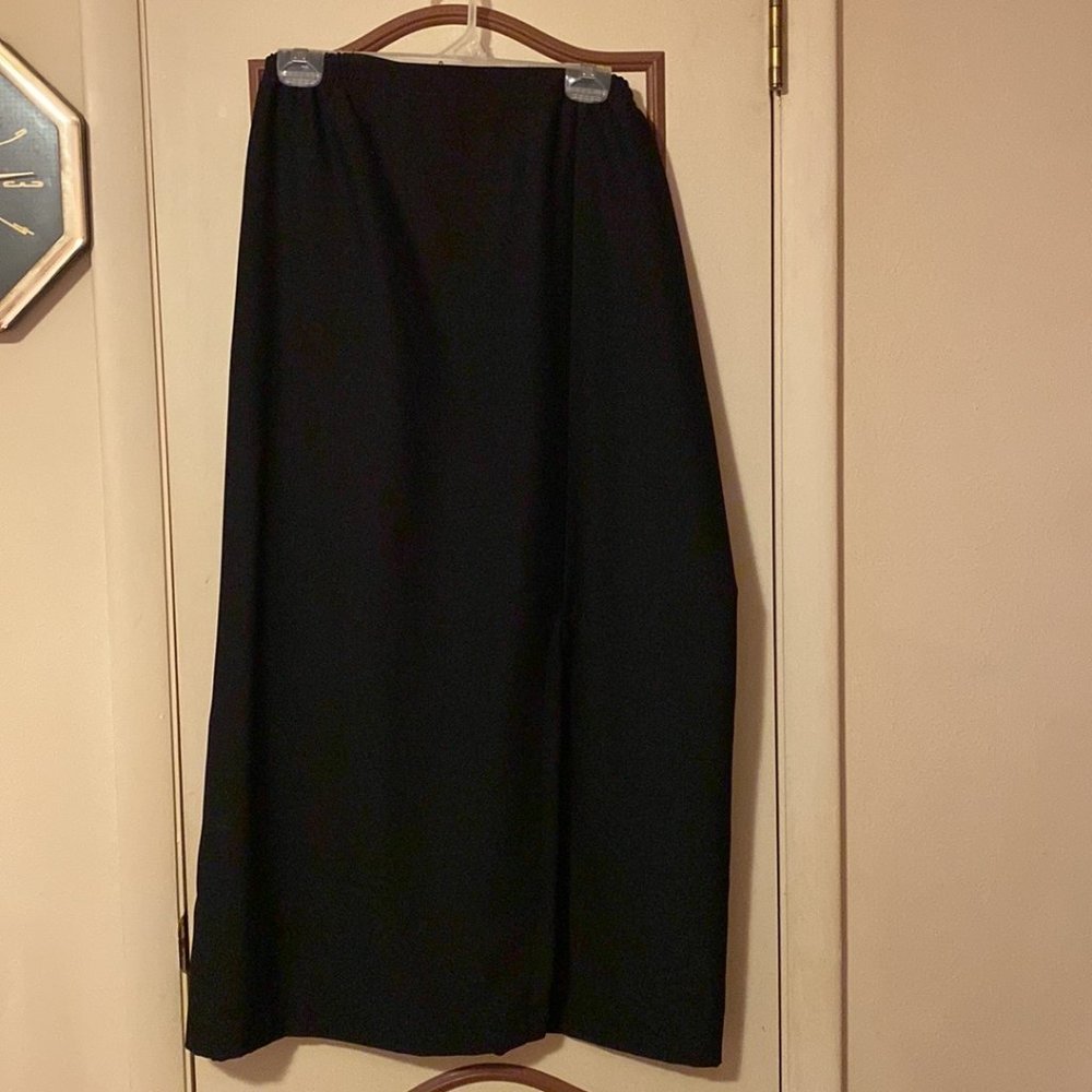Black Maxi Skirt With Slit